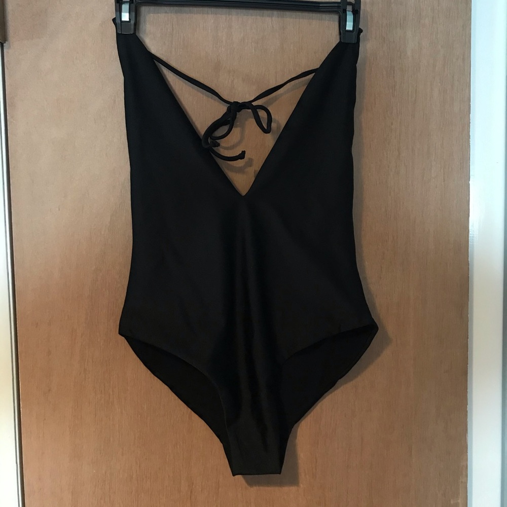 SARA CRISTINA SWIM Tie-Back Halter One Piece